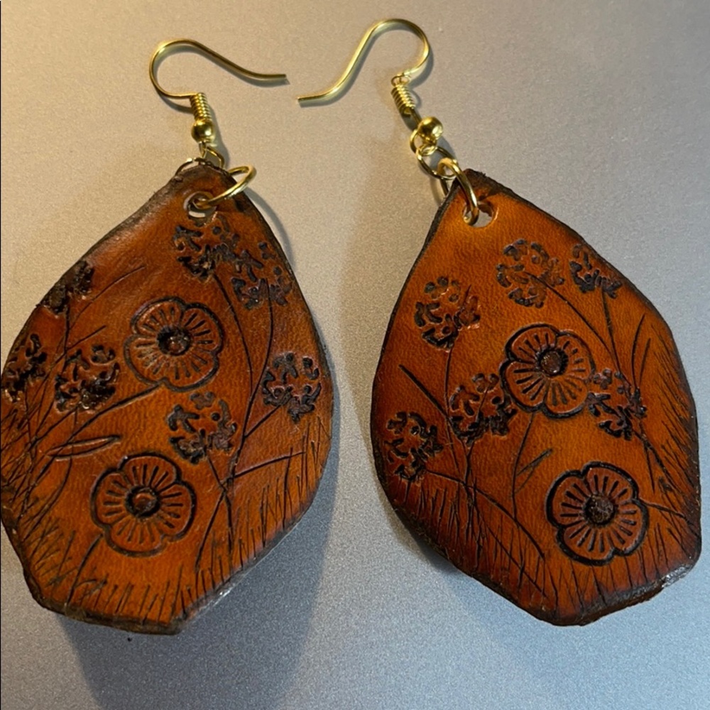 Handcrafted Leather Earrings